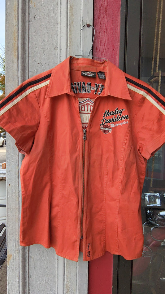 Harley Zip-up Collar Shirt