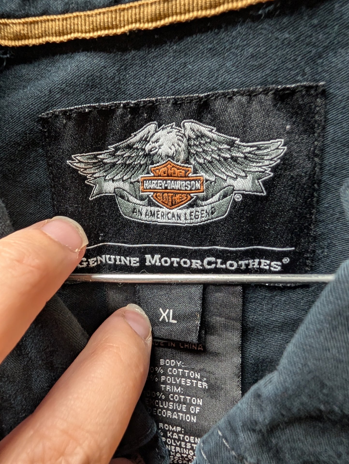 Button Up Harley Davidson Men's shirt