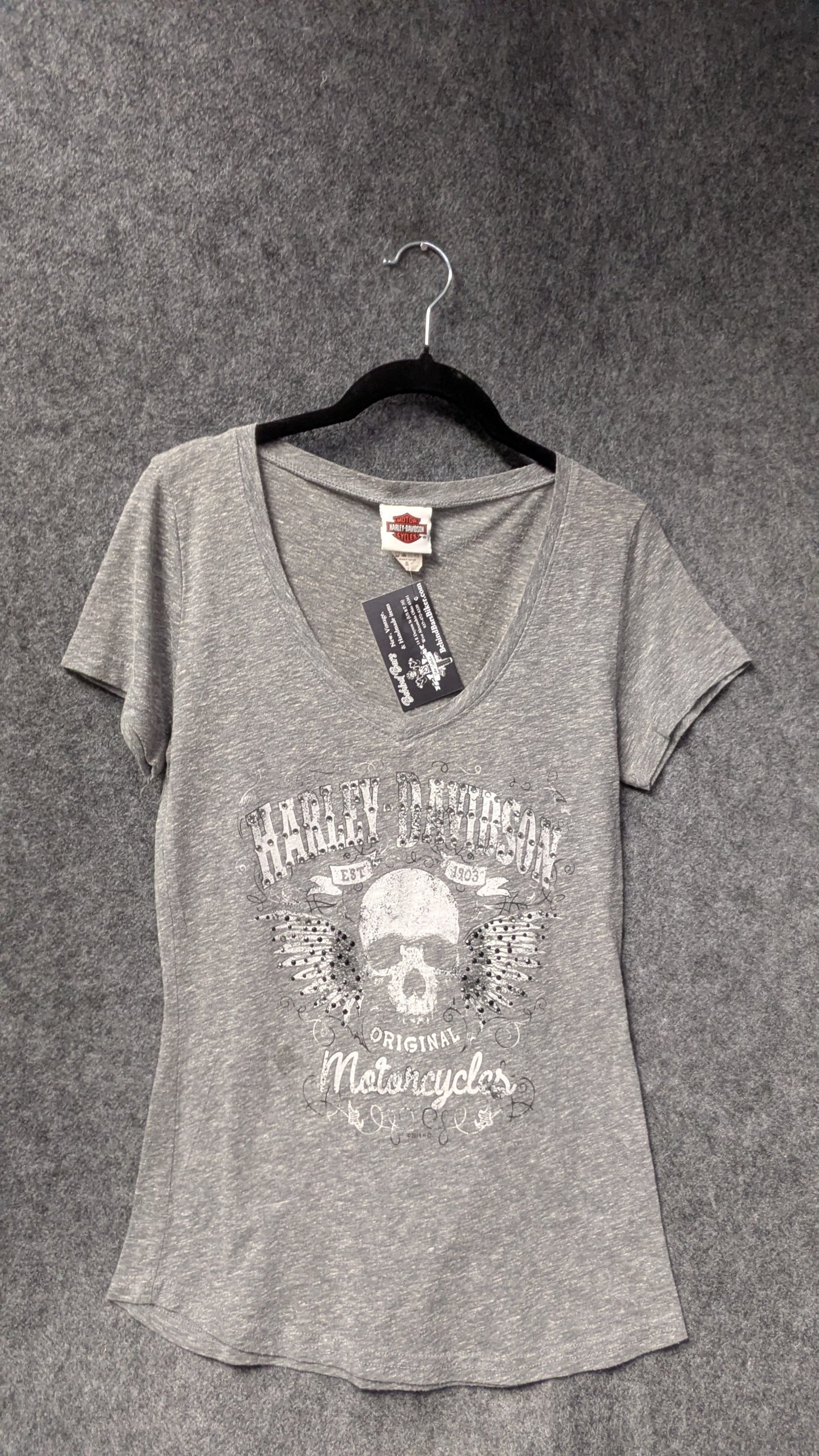 Harley-Davidson Women’s Skull & Wings Graphic Tee – Size S
