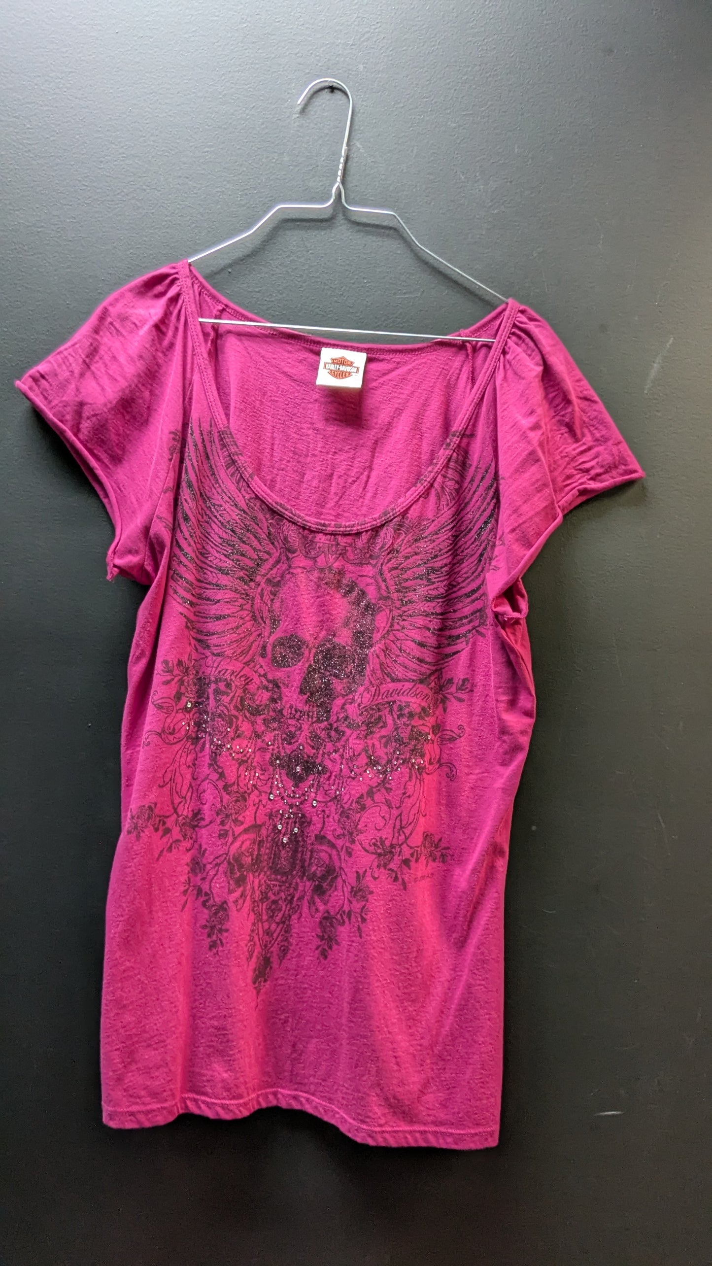 Hot Pink Skull T-shirt