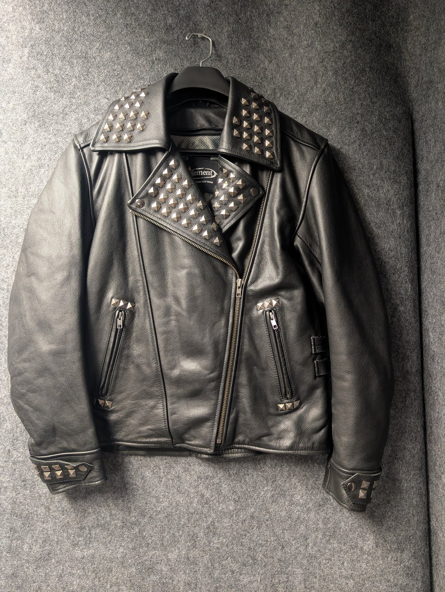 Xelement Medium Motorcycle Jacket with Studs for women
