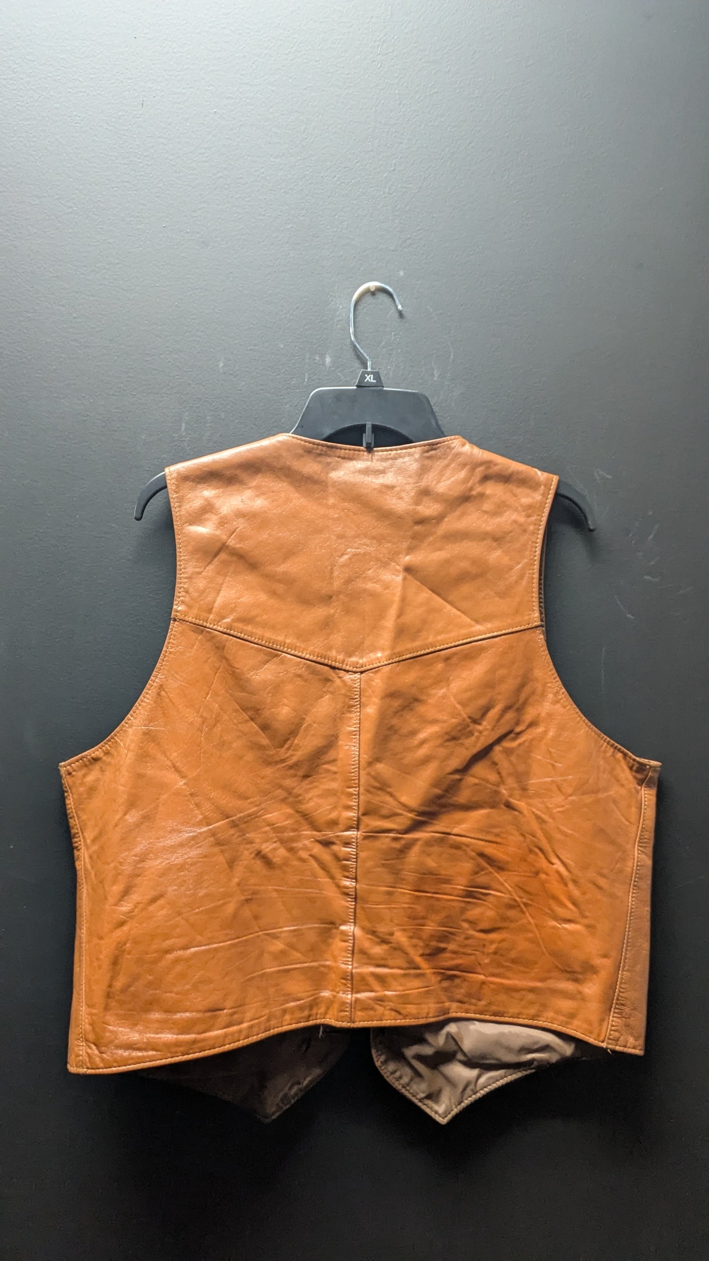 Sears Leather Shop Men's Vest-Large