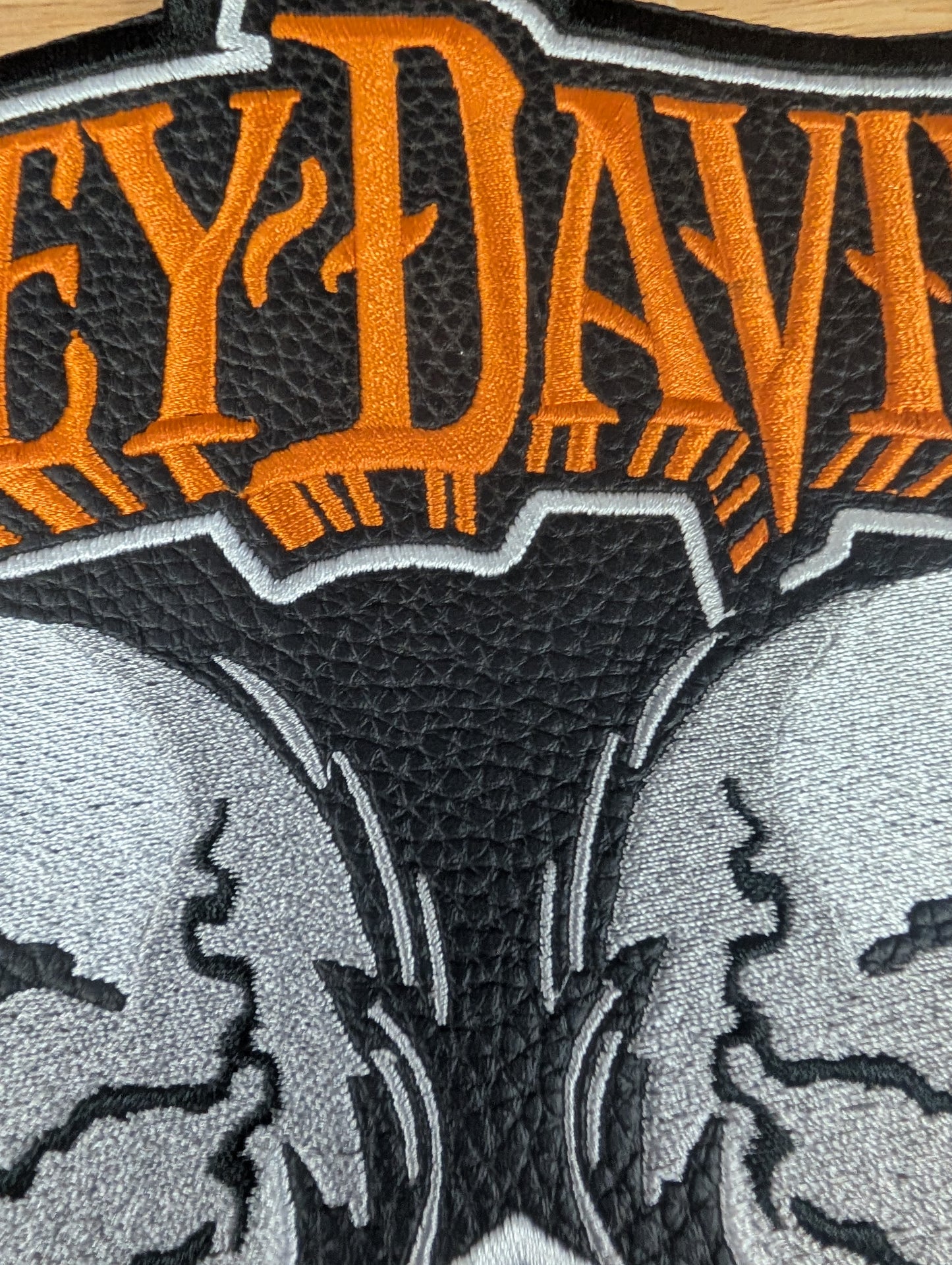 Synthetic Leather large Harley Davidson Patch