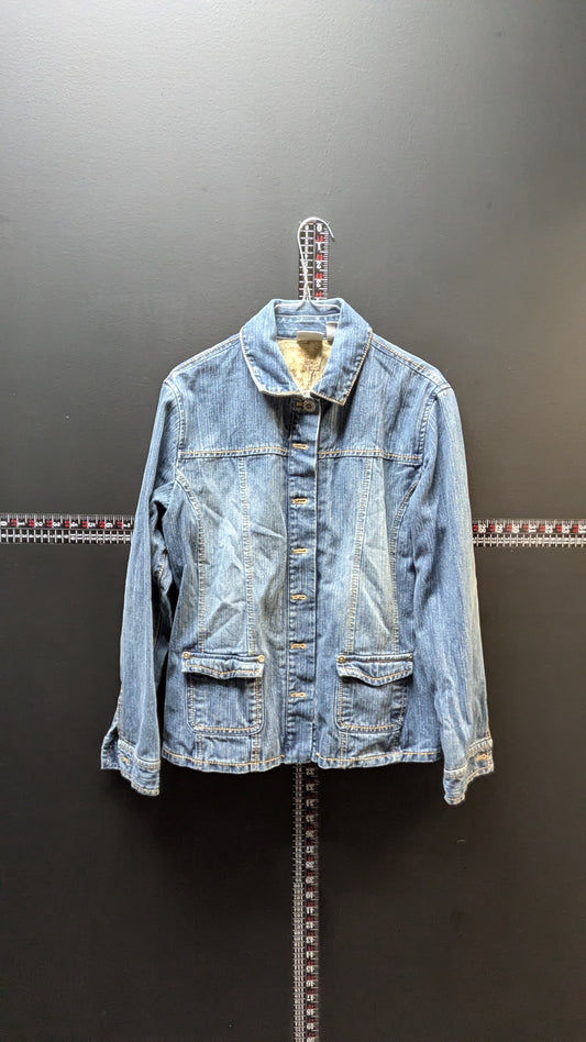 Chico's Women's Denim Jacket-size 1