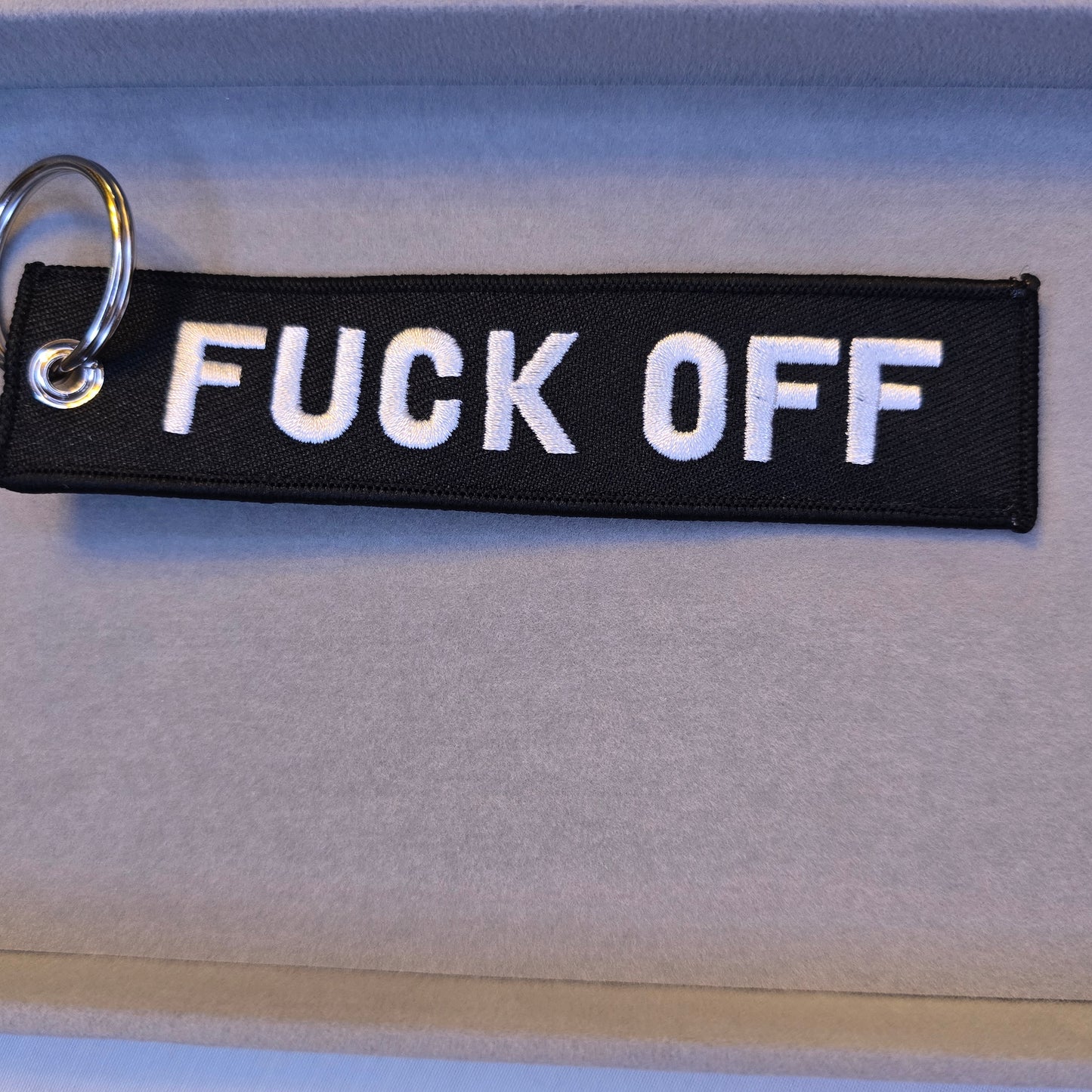 Fabric Patch Style Keychain