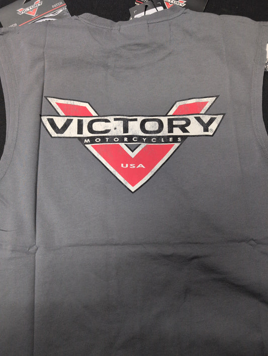 Men's sleeveless tshirt victory motorcycle New Old Stock