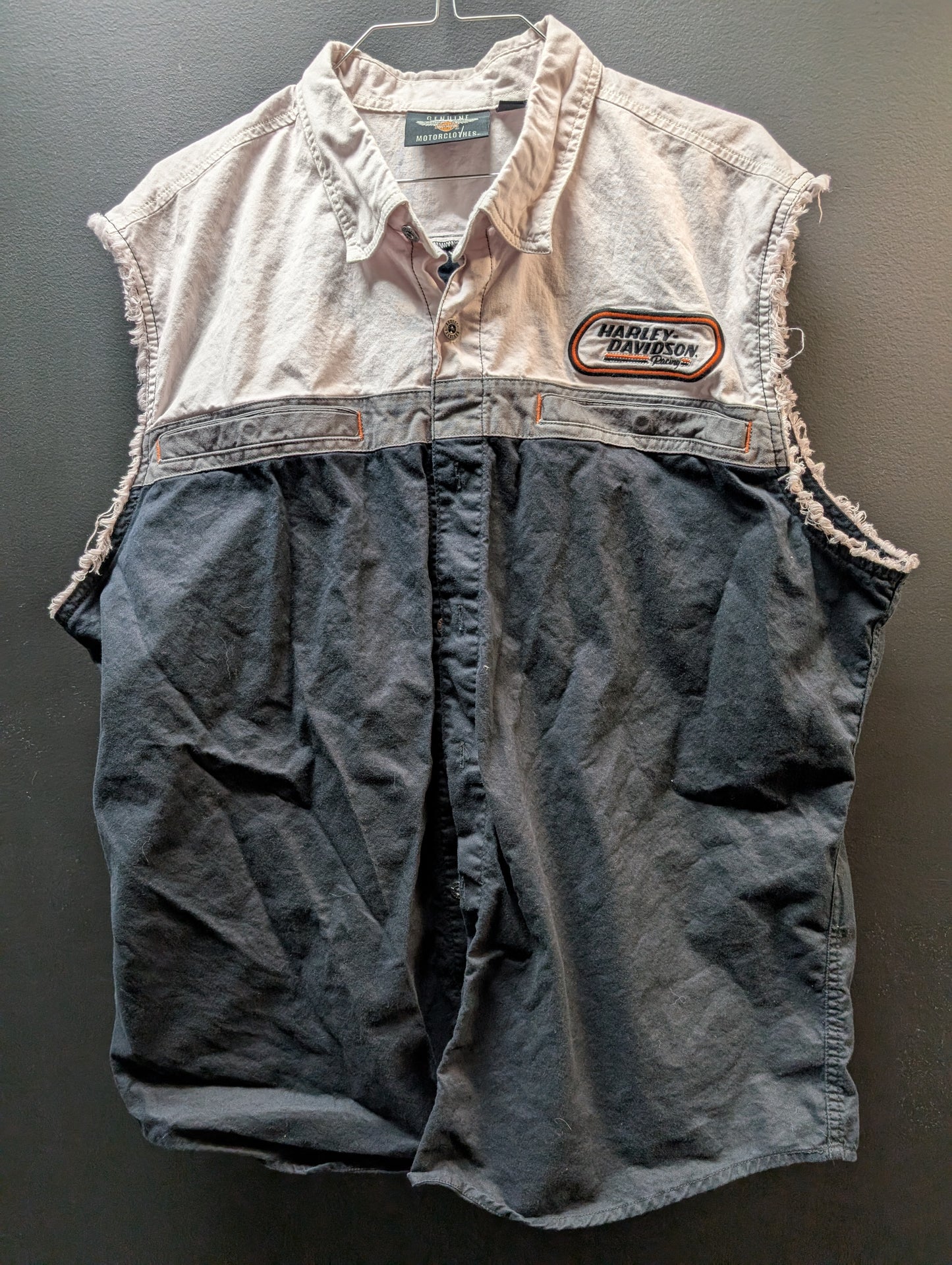 Button up Sleeveless Harley Davidson Shirt