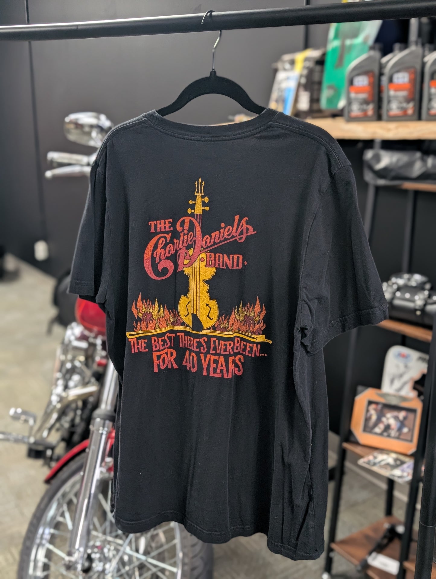 Charlie Daniels Band Nine Line Tshirt Mens Large