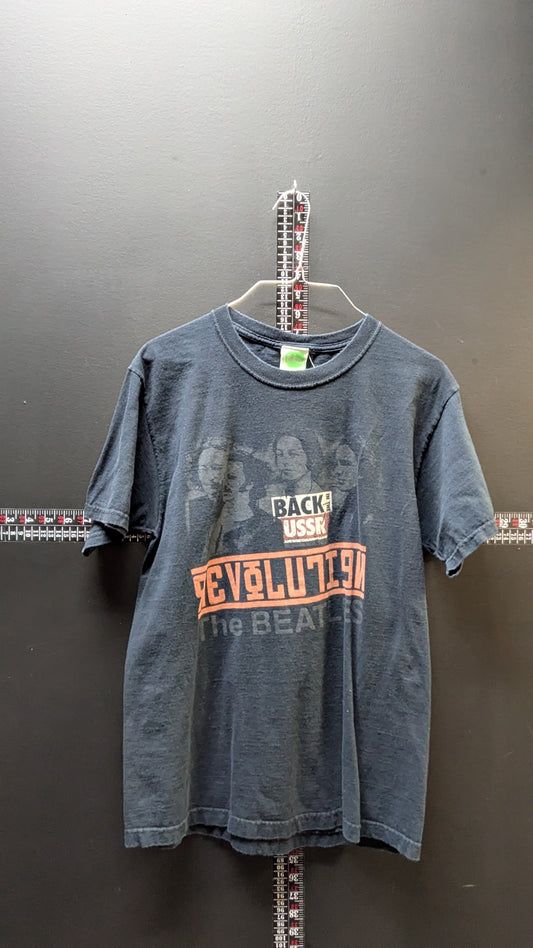 The Beatles "Revolution / Back in the USSR" Graphic Tee – Faded Black – Size Small