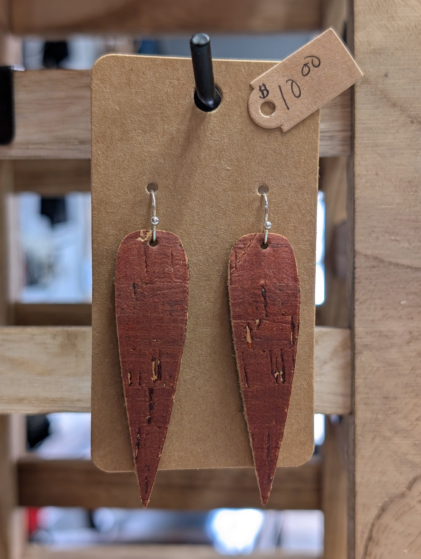 Teardrop Dangle Earrings - Locally handmade