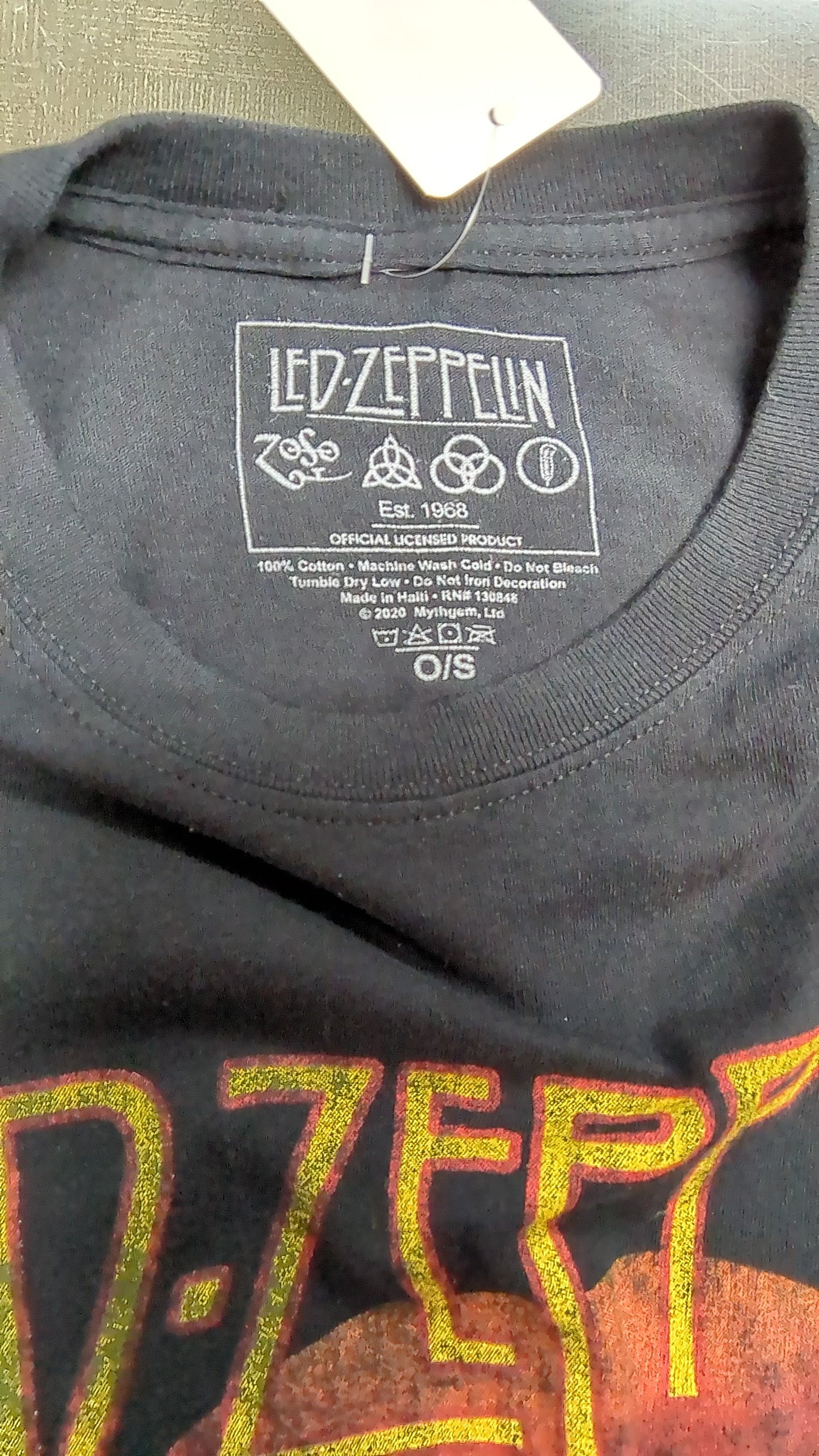 Led Zeppelin 1975 US tour Fringed T-shirt