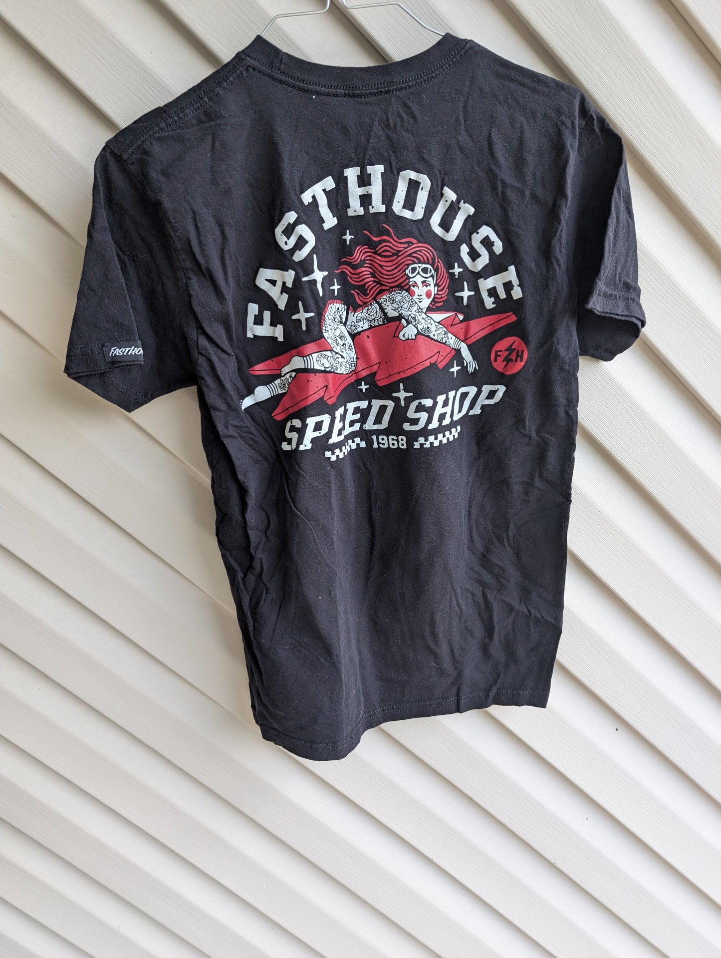 Fast House speed Shop t-shirt tattooed lady size men's medium