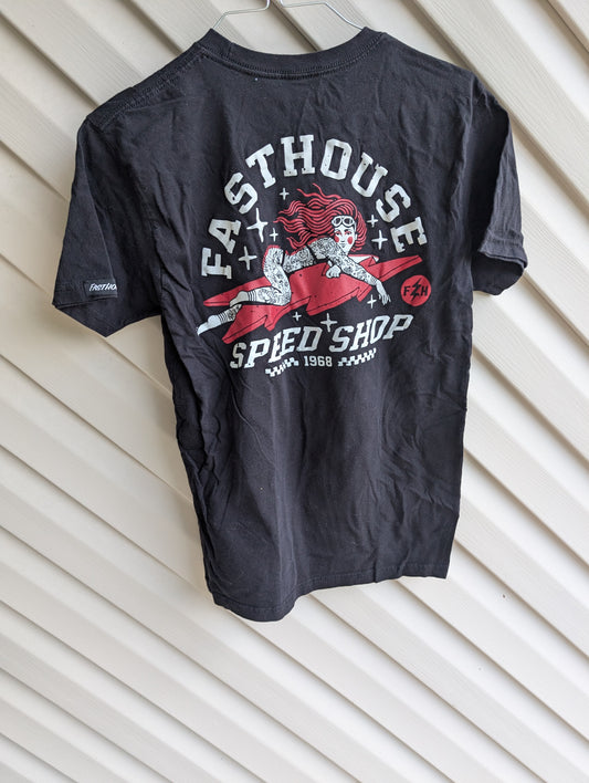 Fast House speed Shop t-shirt tattooed lady size men's medium