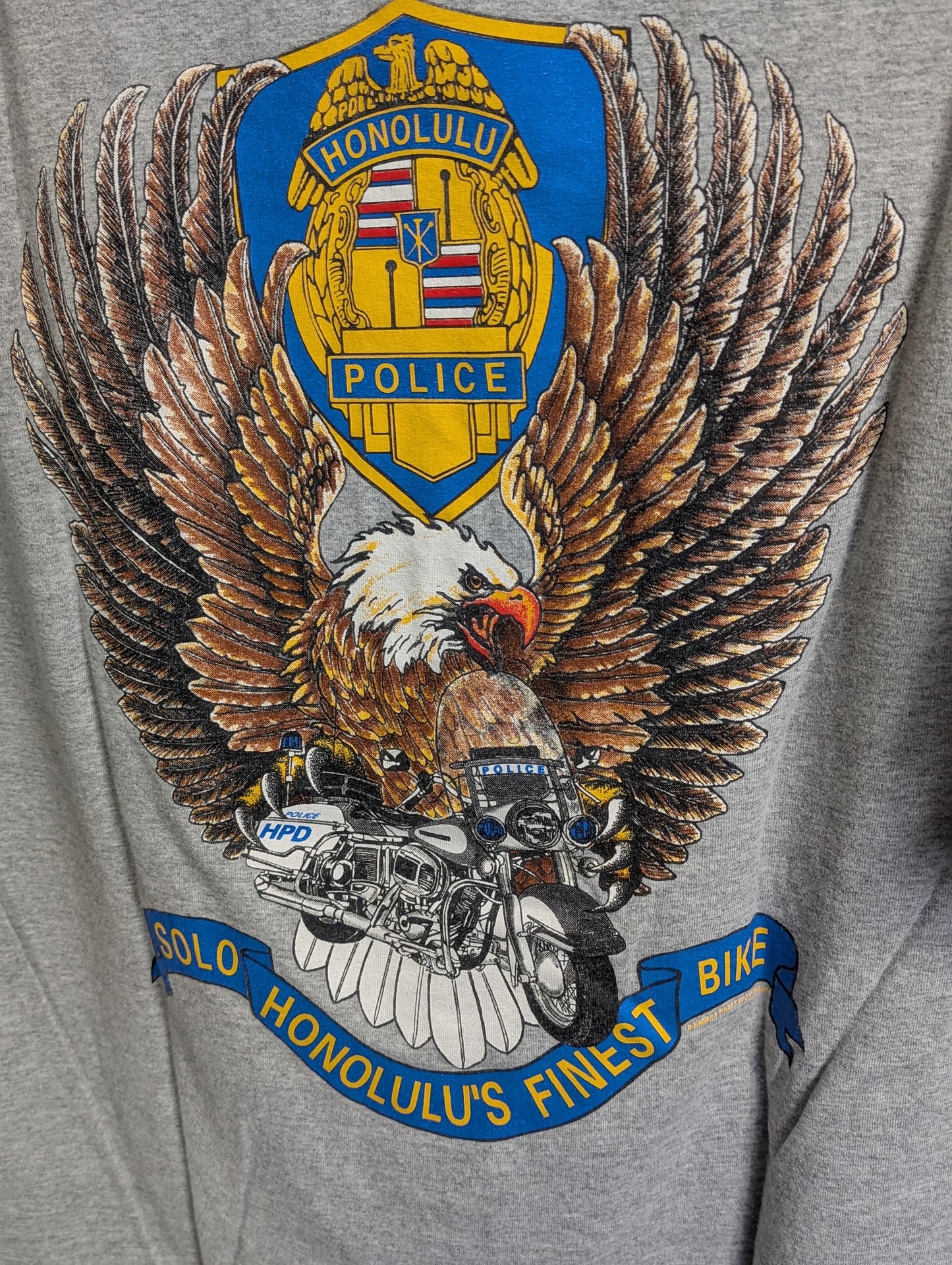 Honolulu Motor Officer Men's XL Tshirt