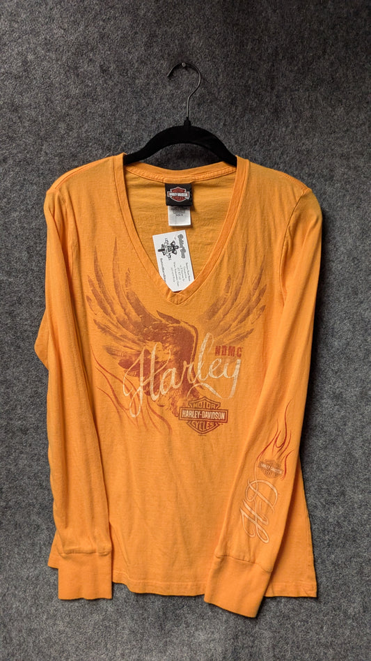 Harley Davidson Long Sleeve V-neck