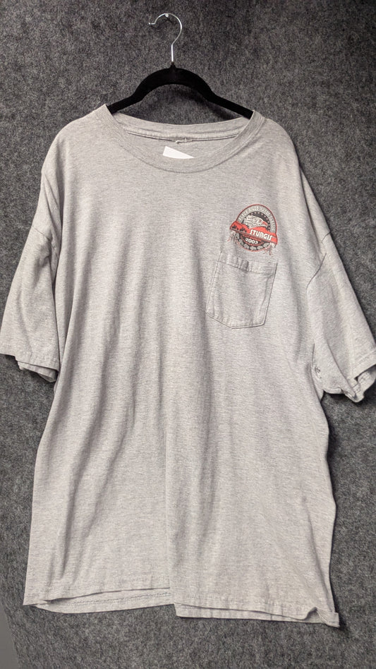 Vintage 2003 Sturgis Rally Pocket Tee – Gray –