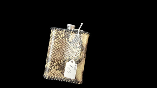 Locally Handcrafted Snakeskin Flask