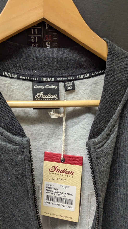 NEW! Indian Motorcycle Embroidered Men's Bomber Jacket - Size 3XL