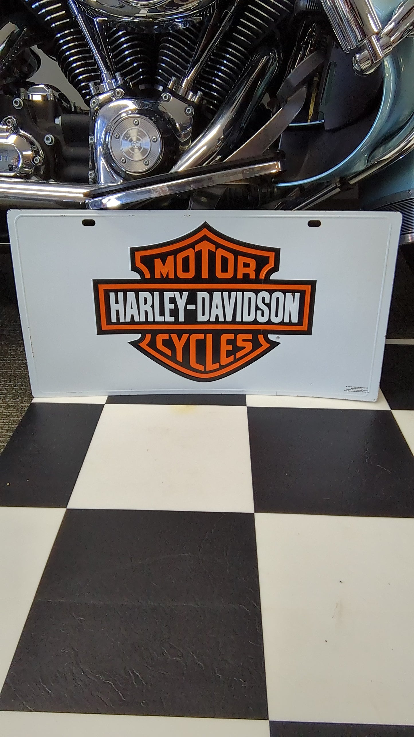 Vintage Harley-Davidson metal sign