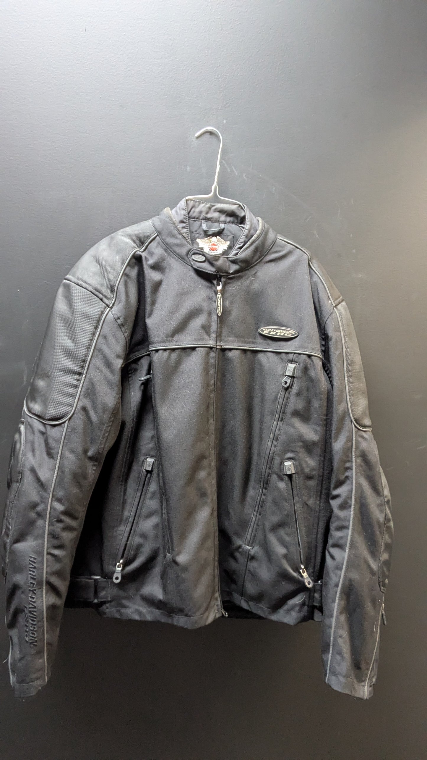 Harley-Davidson Men's FXRG Textile Riding Jacket – Size XL (Near-Mint / Complete System)