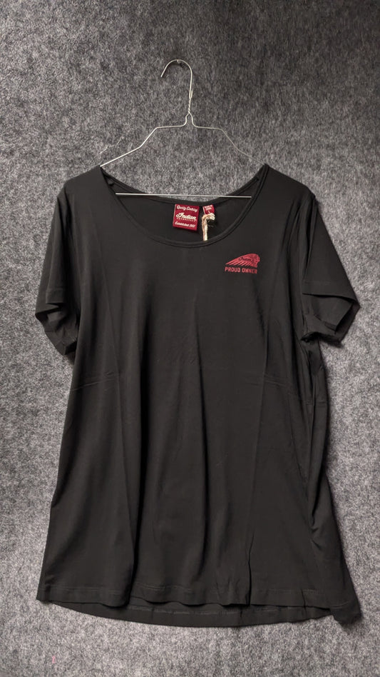 Indian Motorcycle “Proud Owner” Women’s Black Tee – Roadmaster Edition
