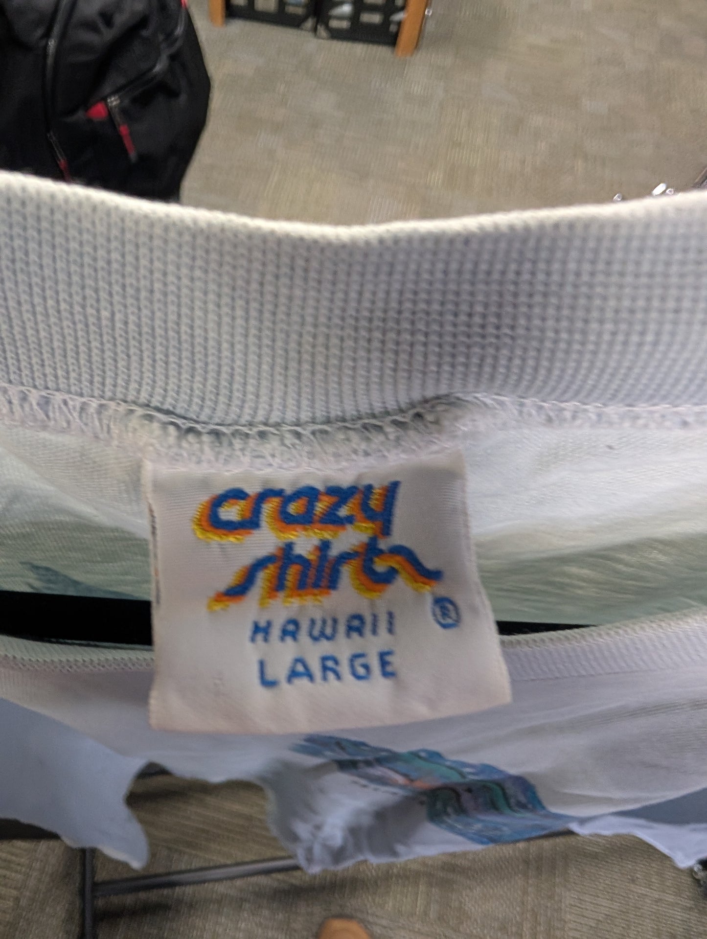 Vintage Maui Whale Watch Single Stitch - Large Crazy Shirt made in Hawaii