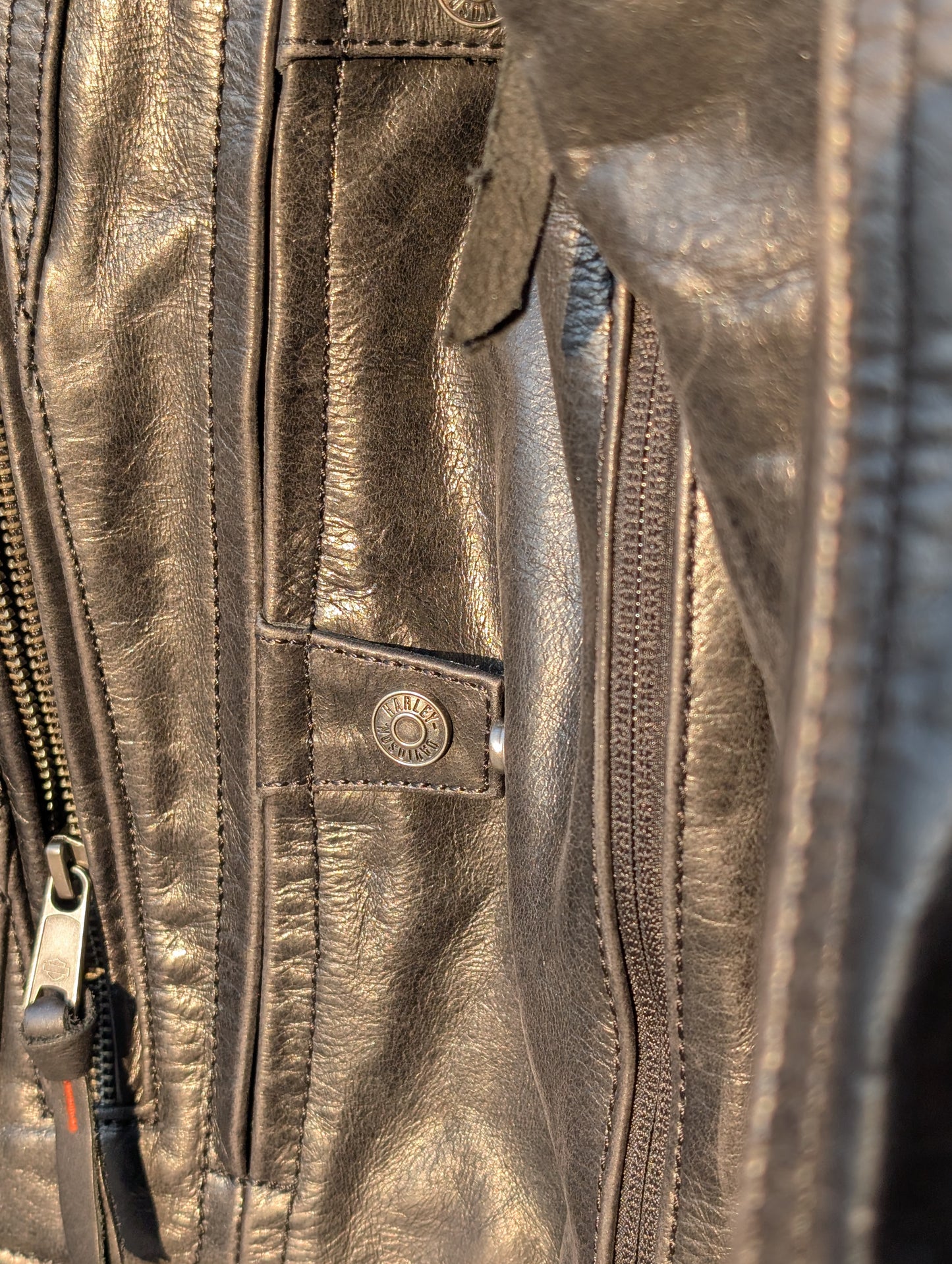 Harley-Davidson Quilted Leather Riding Jacket 2x