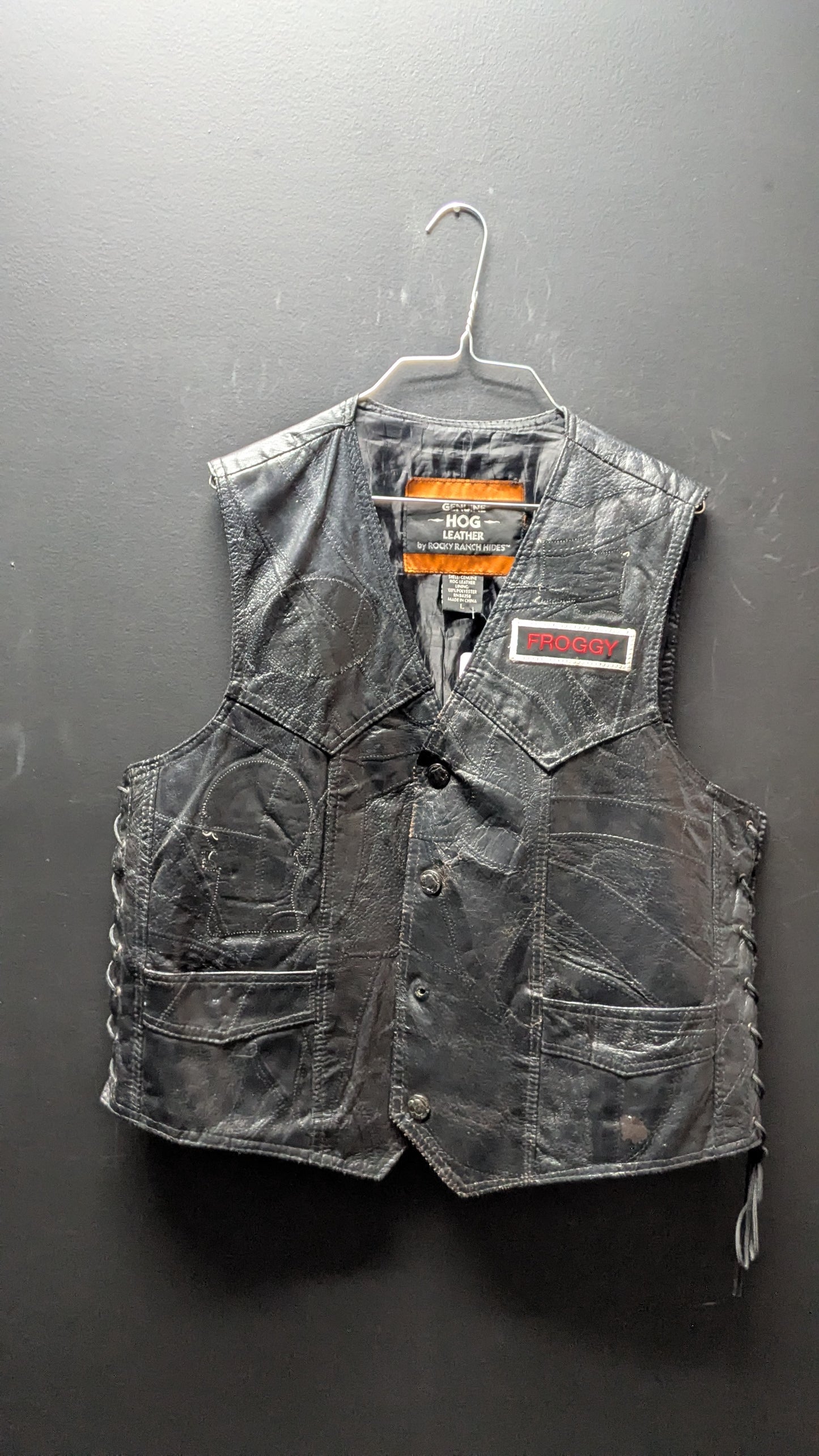 Hog Leather by Rocky Ranch Hides -Large