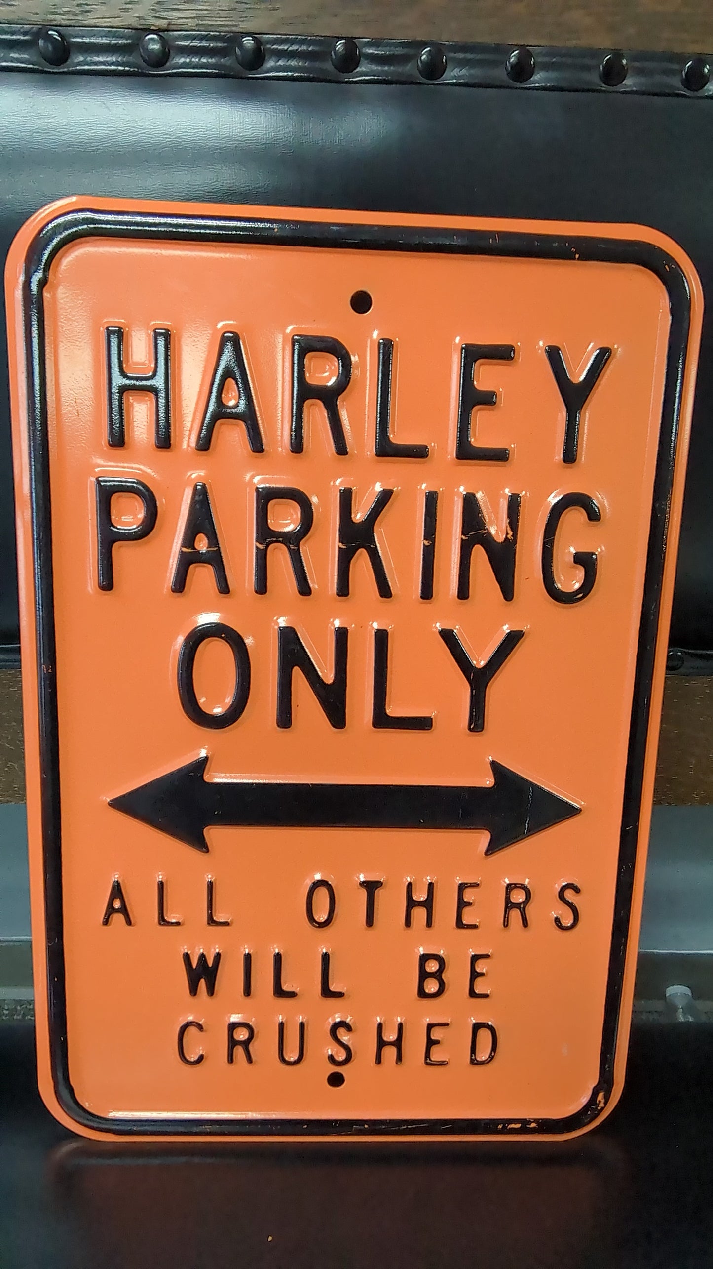 Harley Parking only -All Others Will Be Crushed