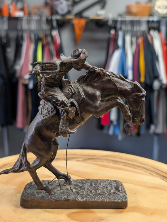 Bronco Buster Bronze Statue