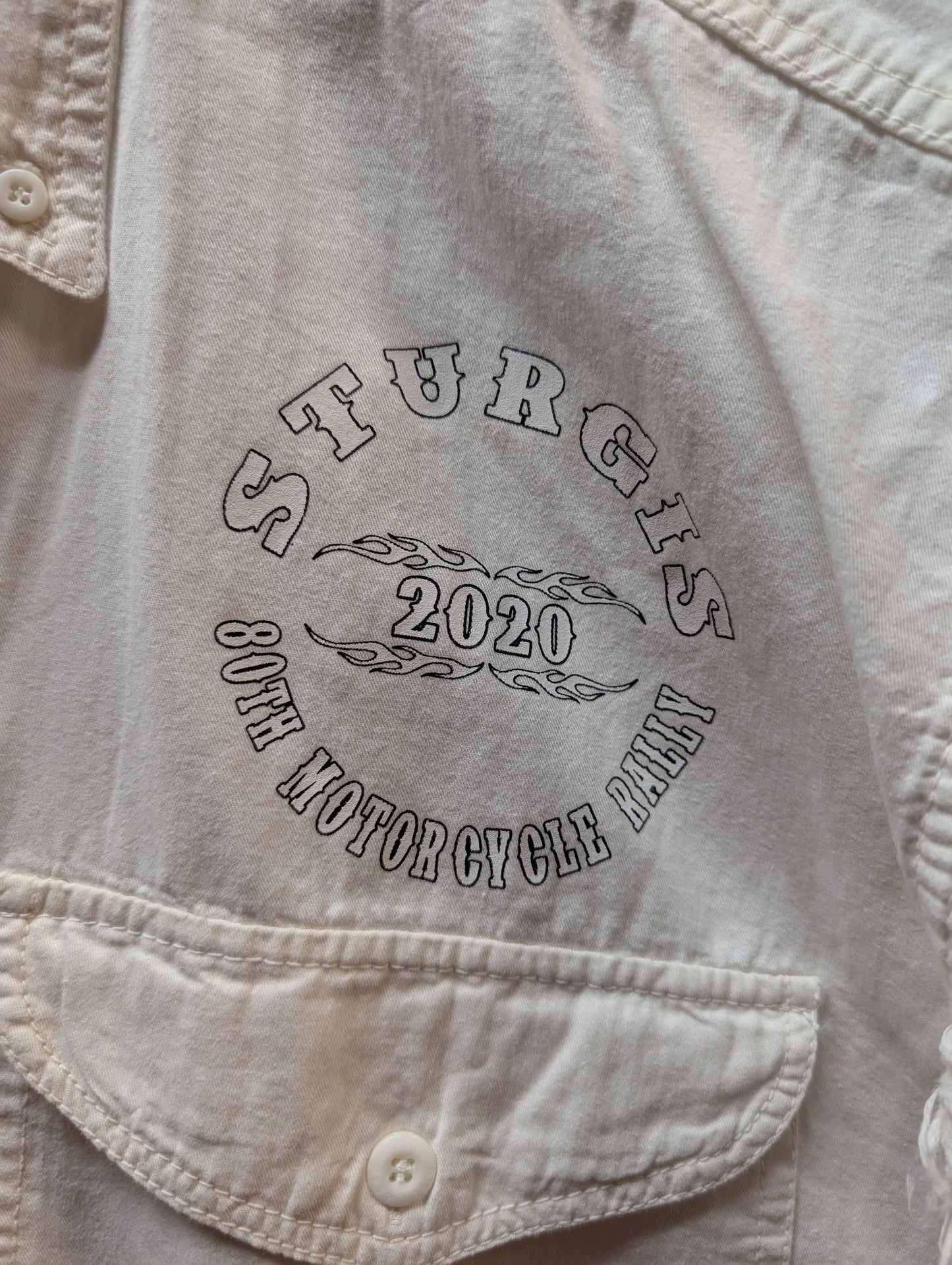 Sturgis Button up Sleeveless Shirt