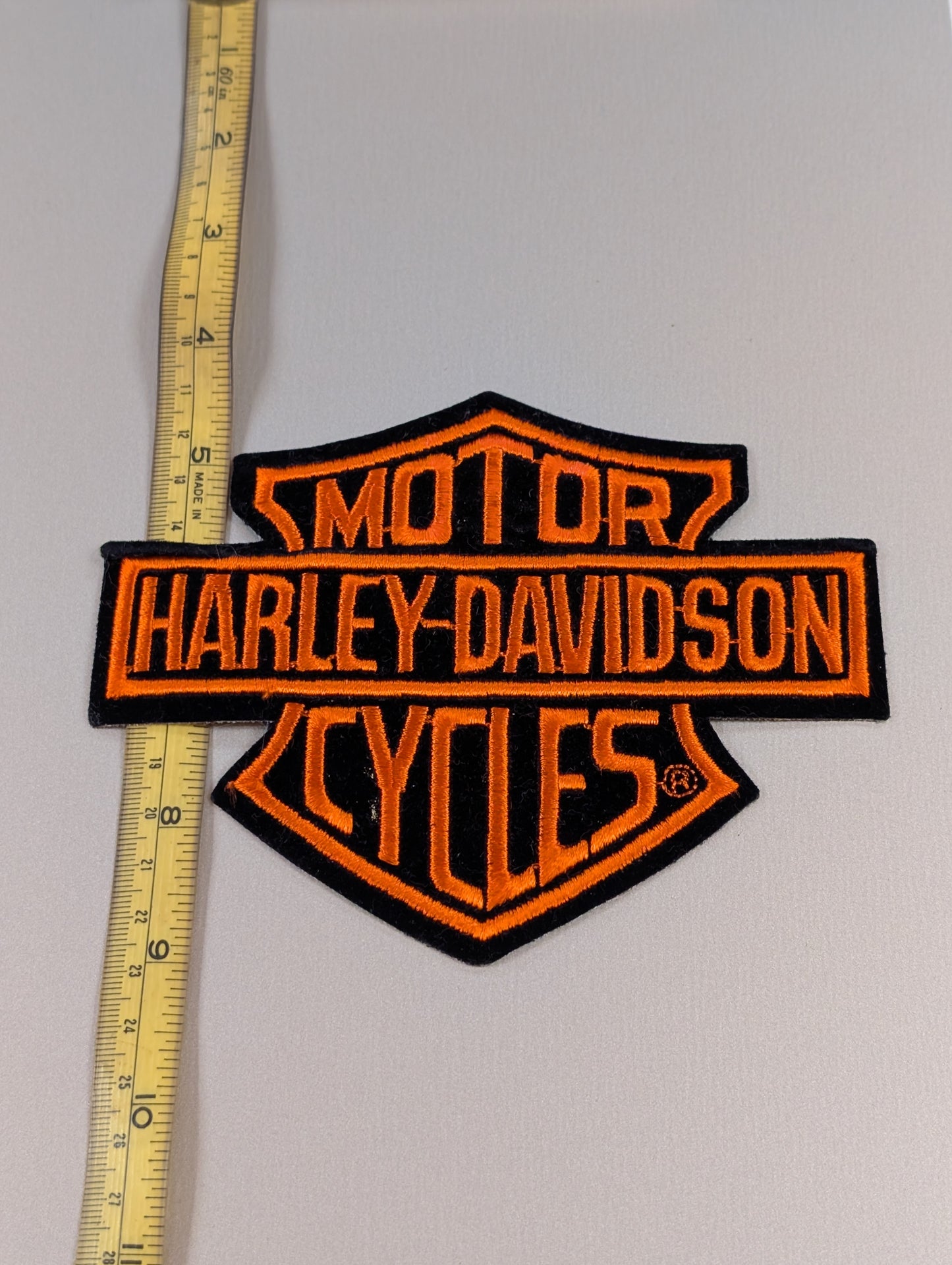 Vintage Harley-Davidson Bar & Shield Patch – Embroidered Logo