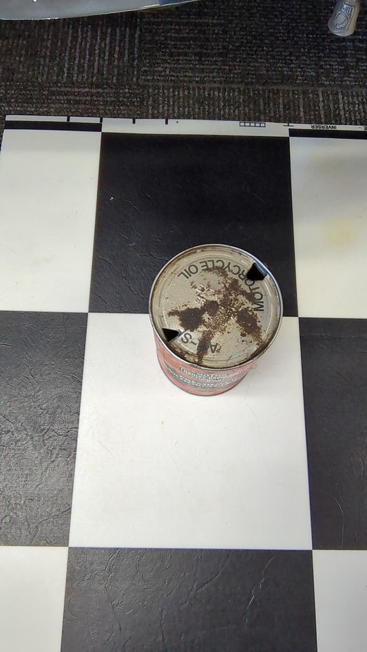 Vintage Harley Davidson metal motorcycle oil can