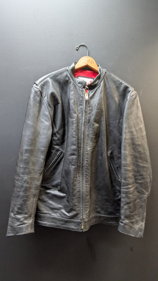 Lil Joe’s Legendary Leathers Cafe Racer Jacket – Black Leather XL