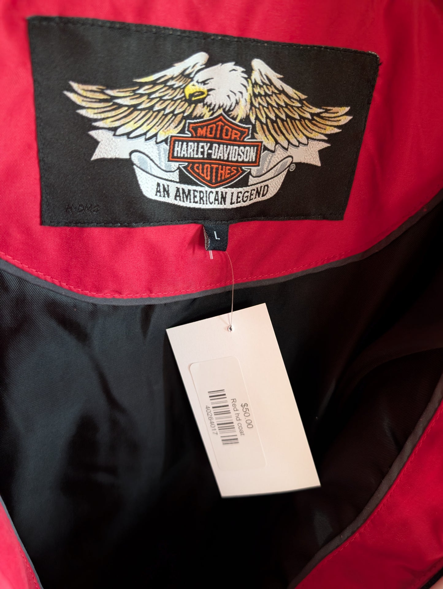 Red hd winter coat