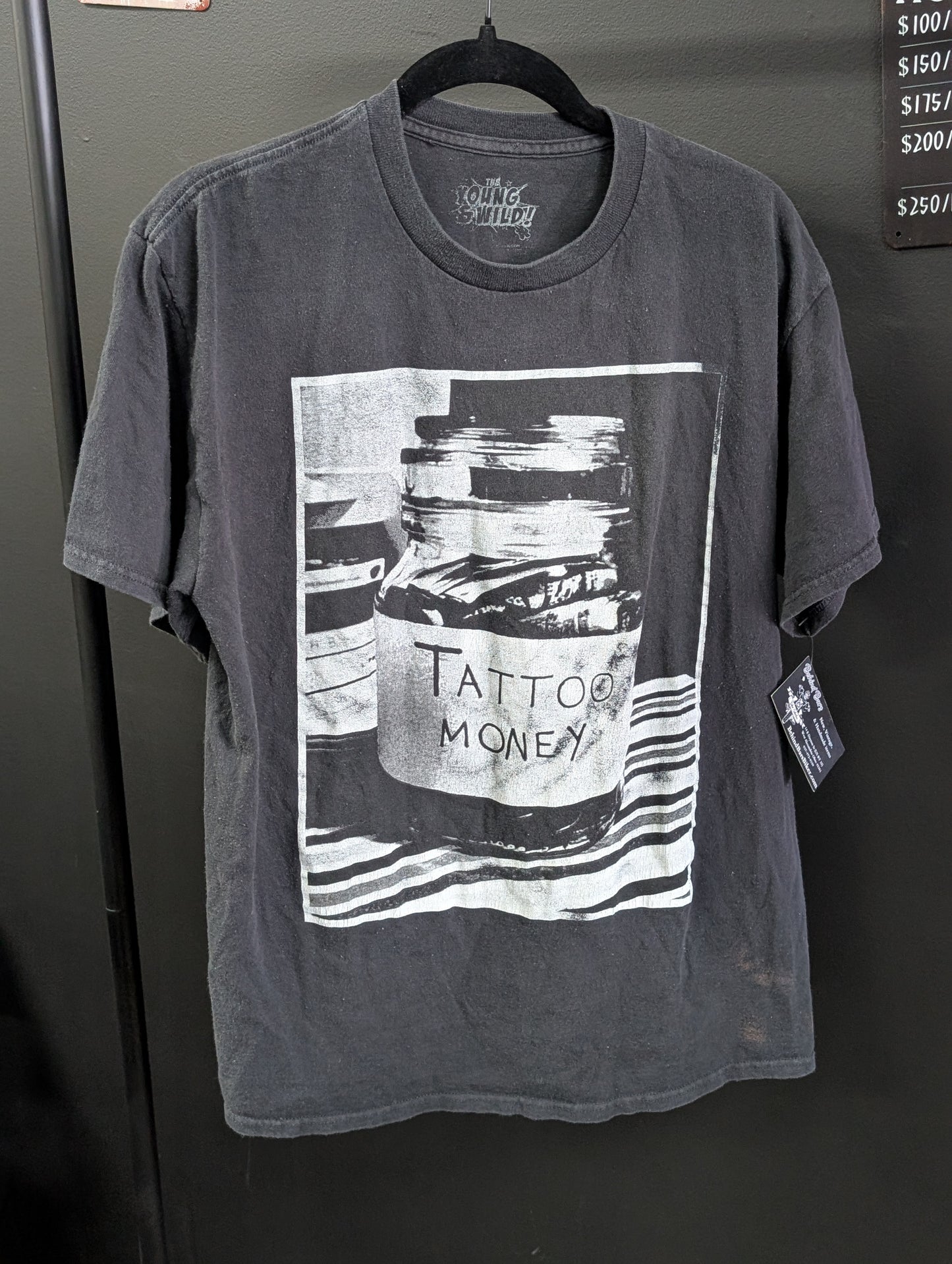 TATTOO MONEY T-SHIRT BLACK COLOR