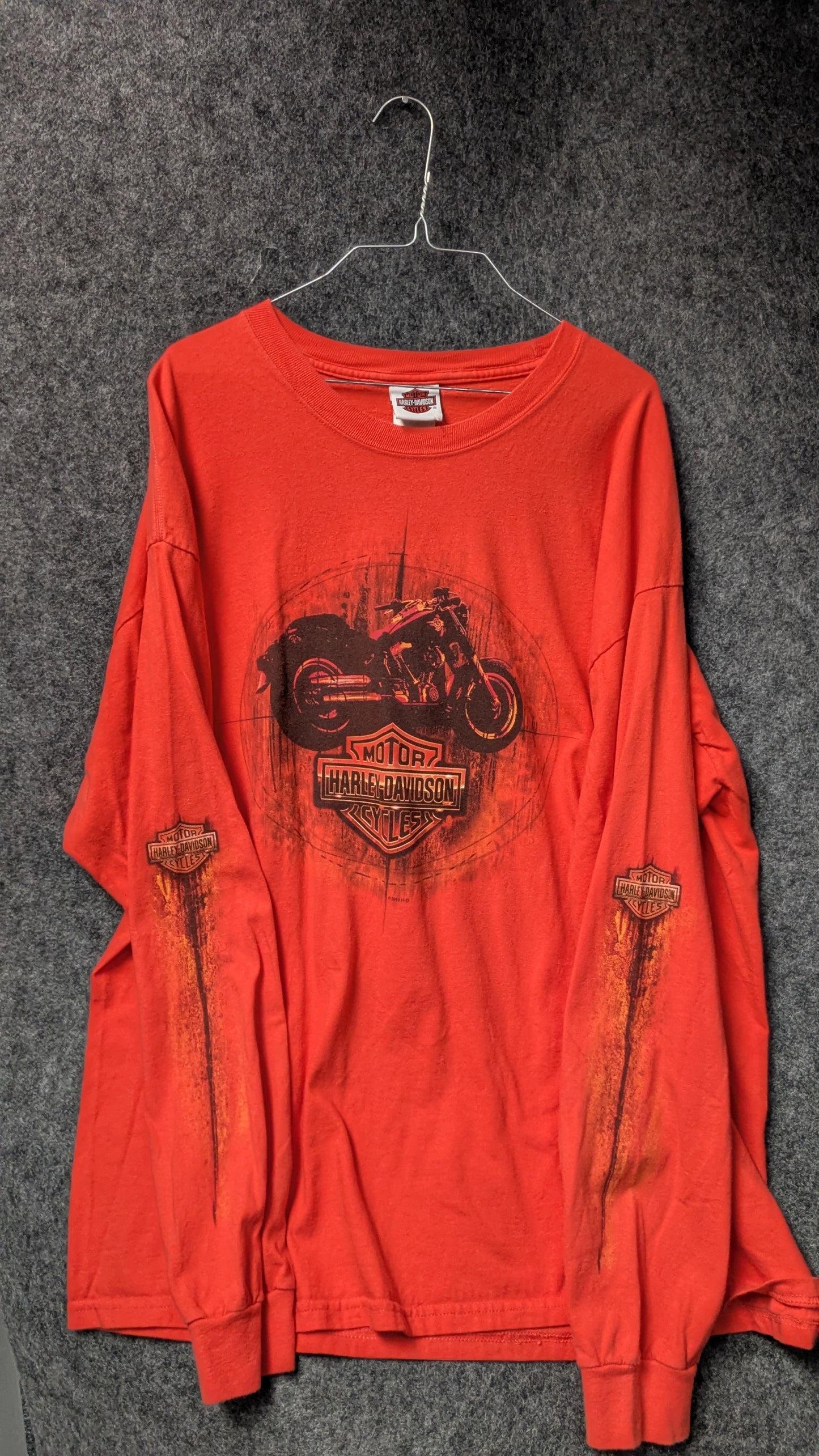 Harley-Davidson North Texas Long Sleeve T-Shirt – Red – 2XL