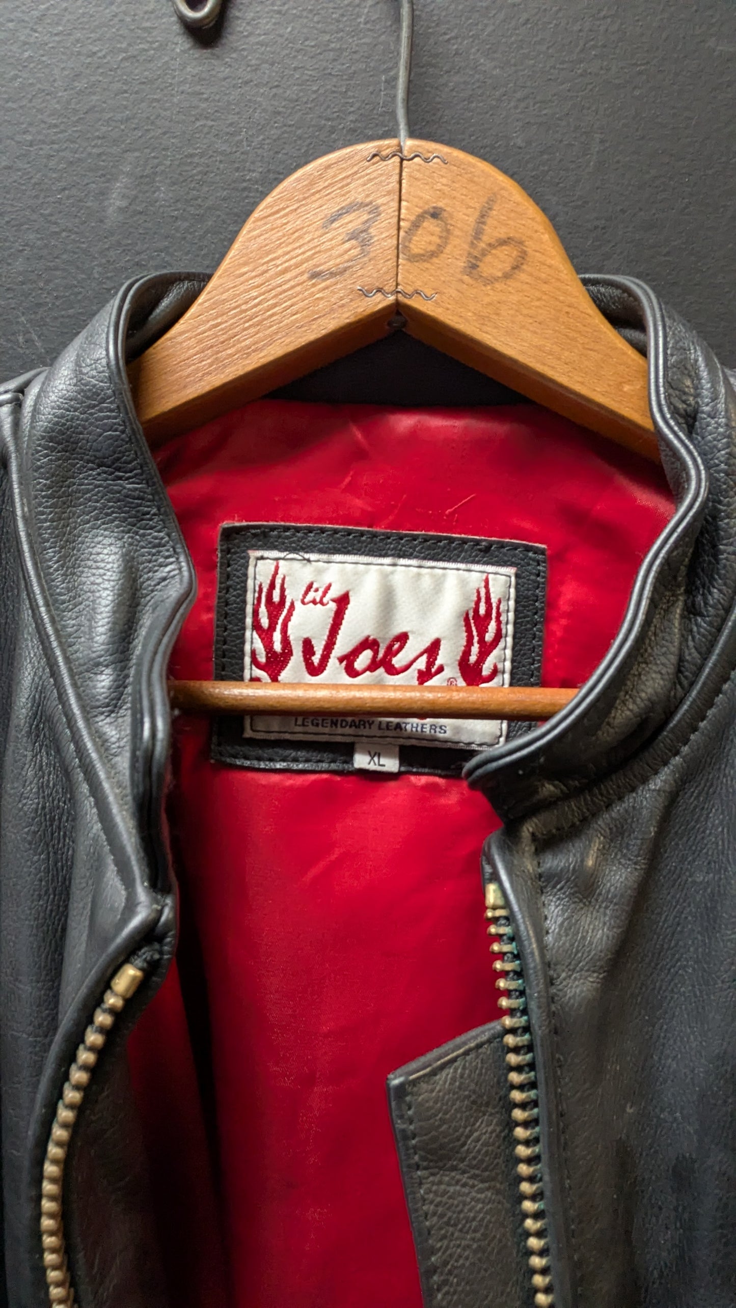 Lil Joe’s Legendary Leathers Cafe Racer Jacket – Black Leather XL