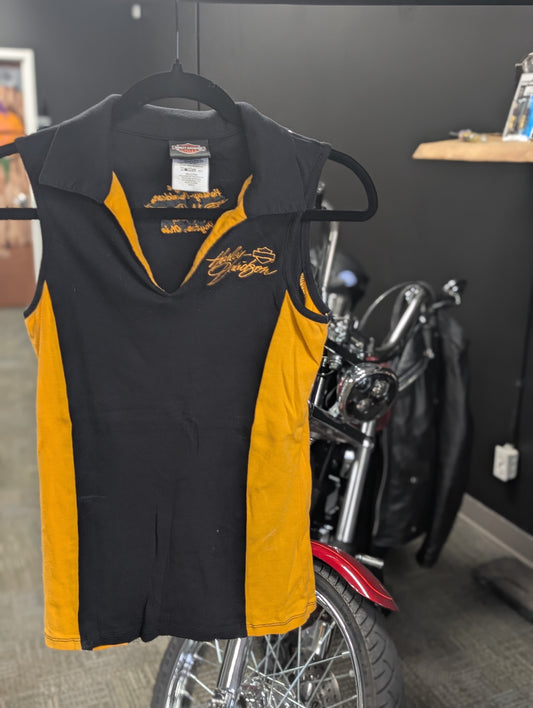 Tank top Harley Davidson fitted embroidered size Medium