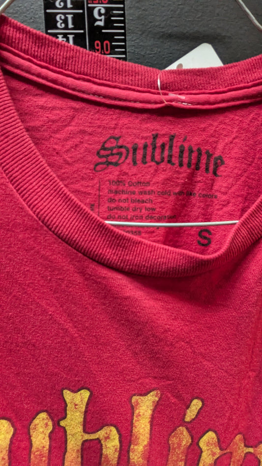 Sublime "40oz. to Freedom" Iconic Sun Graphic Tee – Red Small