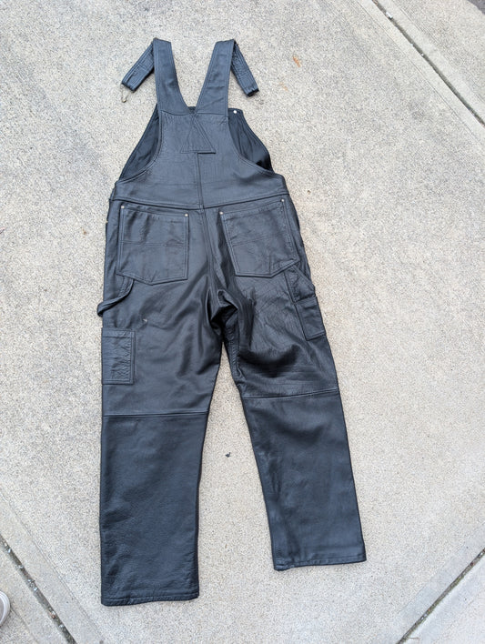 Leather overalls size 40