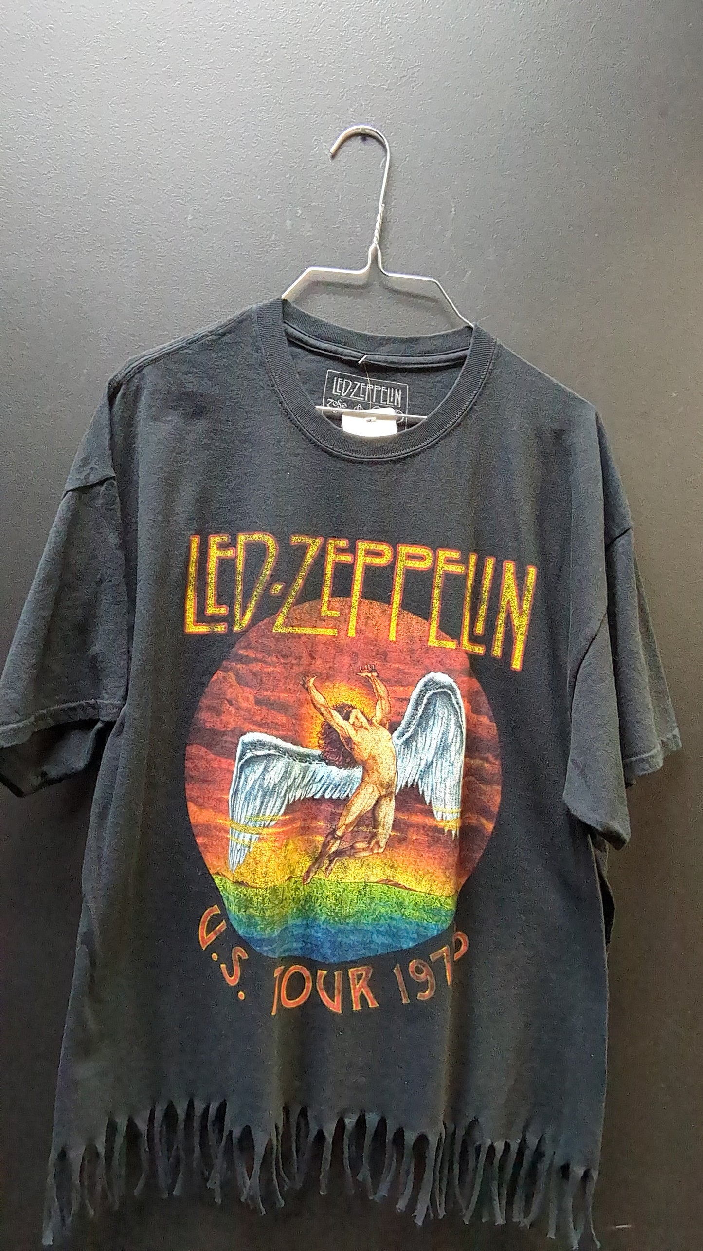 Led Zeppelin 1975 US tour Fringed T-shirt