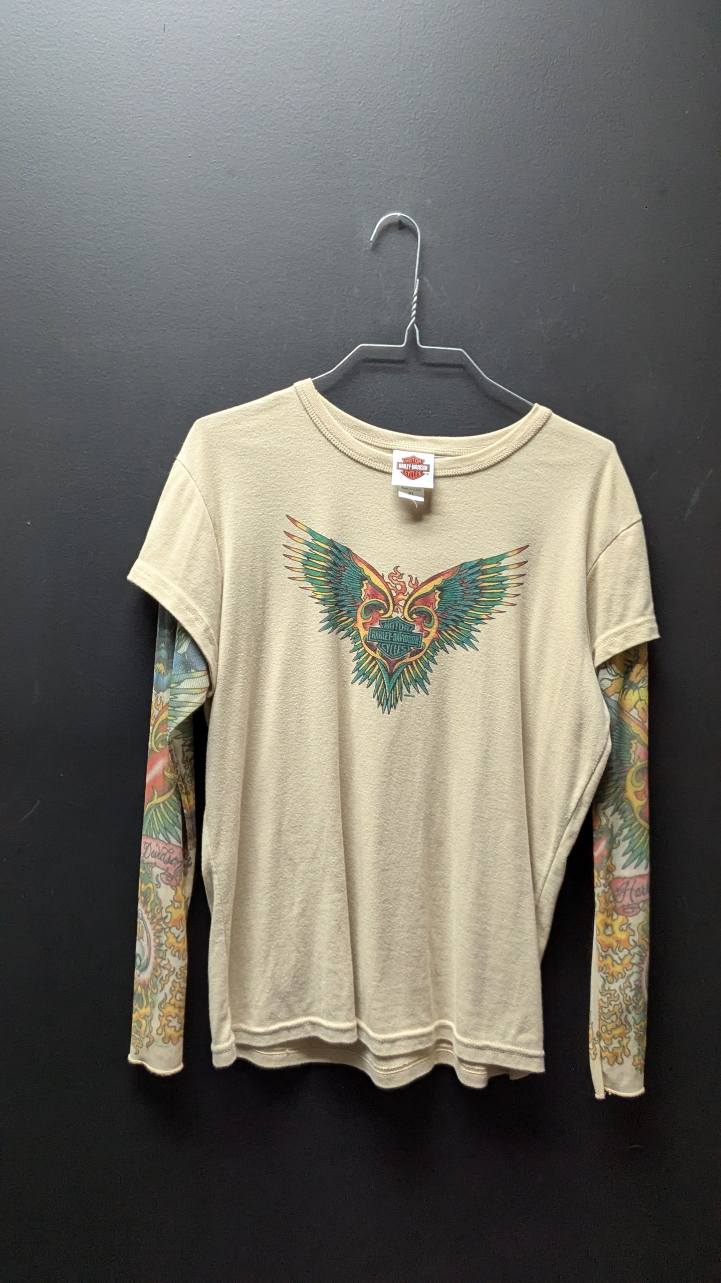 Harley Tattoo sleeve women's top
