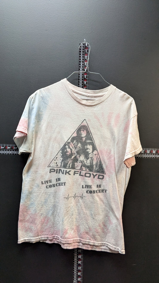 Pink Floyd "Dark Side of the Moon" 1973 Tour Tee – Pastel Tie-Dye – Size Small