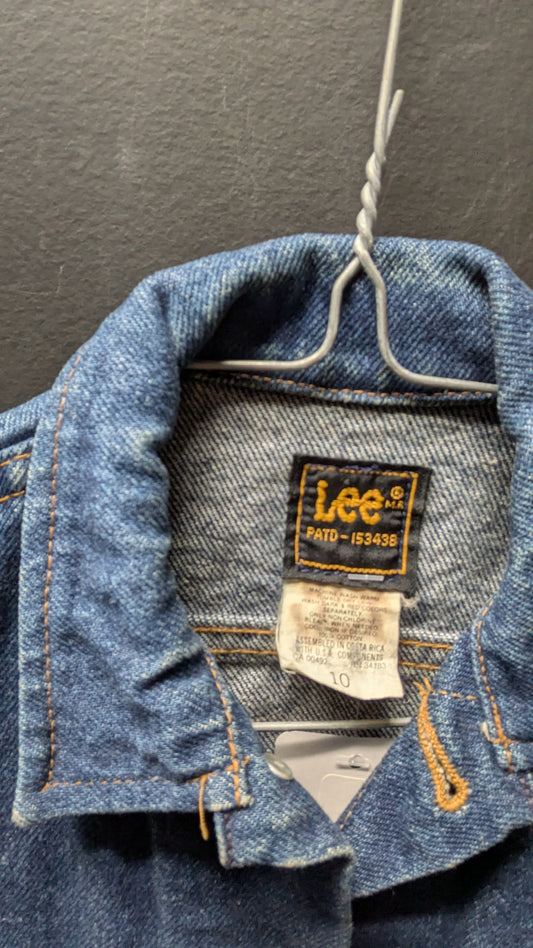 Vintage Lee Kids Denim Vest – Youth Size 10