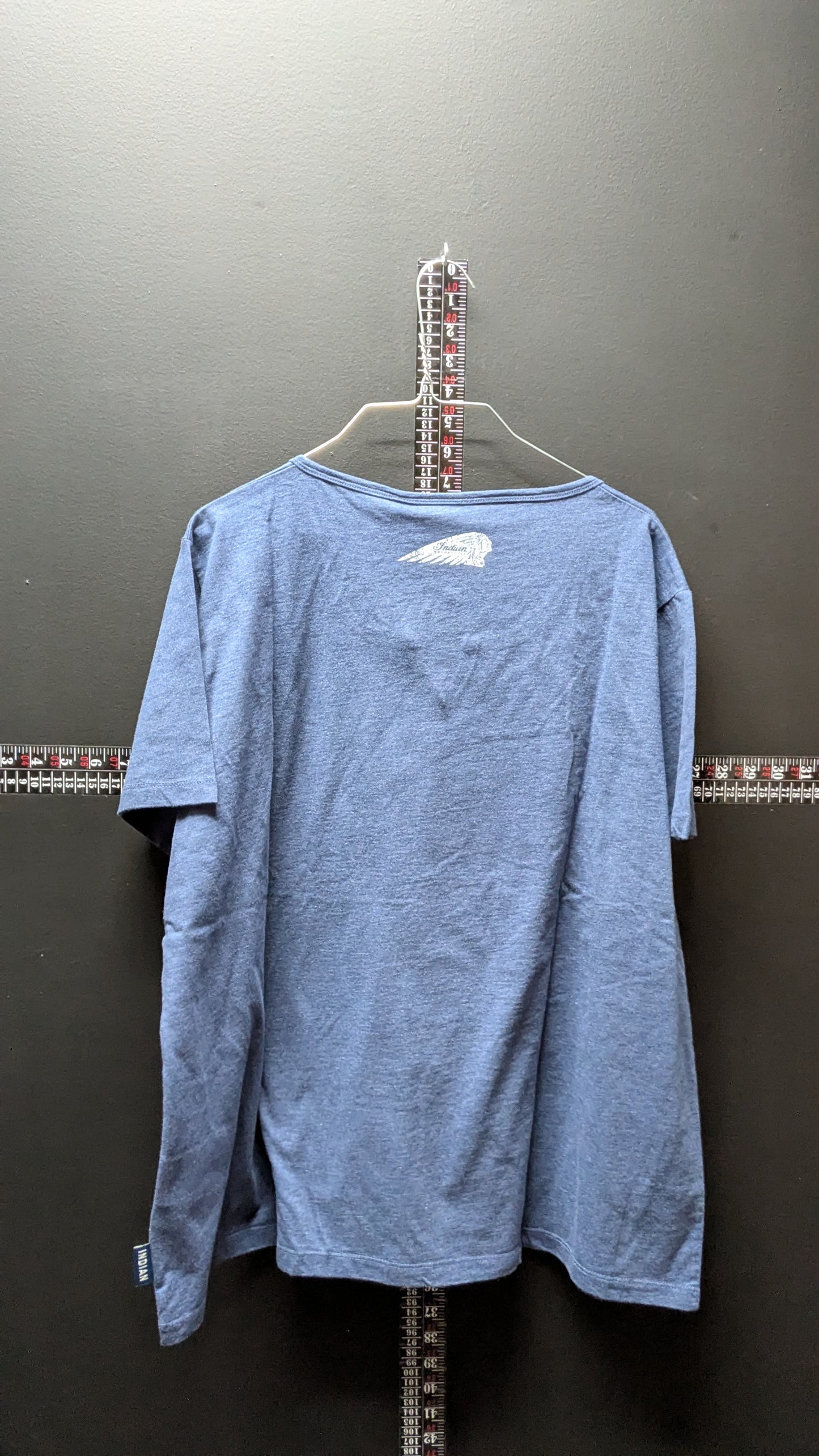 Indian Motorcycle Women’s Graphic Tee – Blue Logo Shirt NWT 3XL