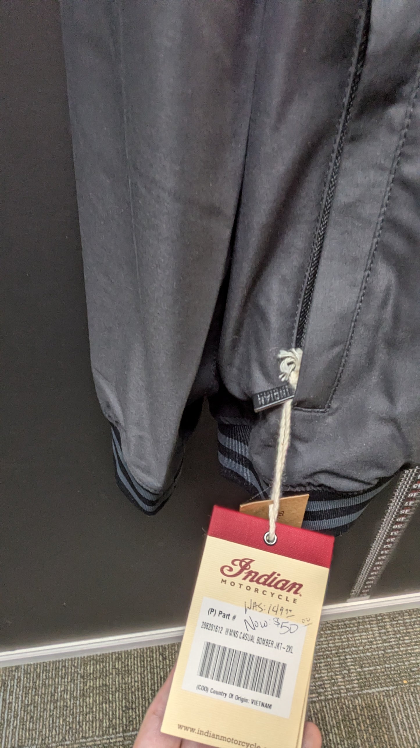 NEW! Indian Motorcycle Women's Casual Bomber Jacket - size 2XL