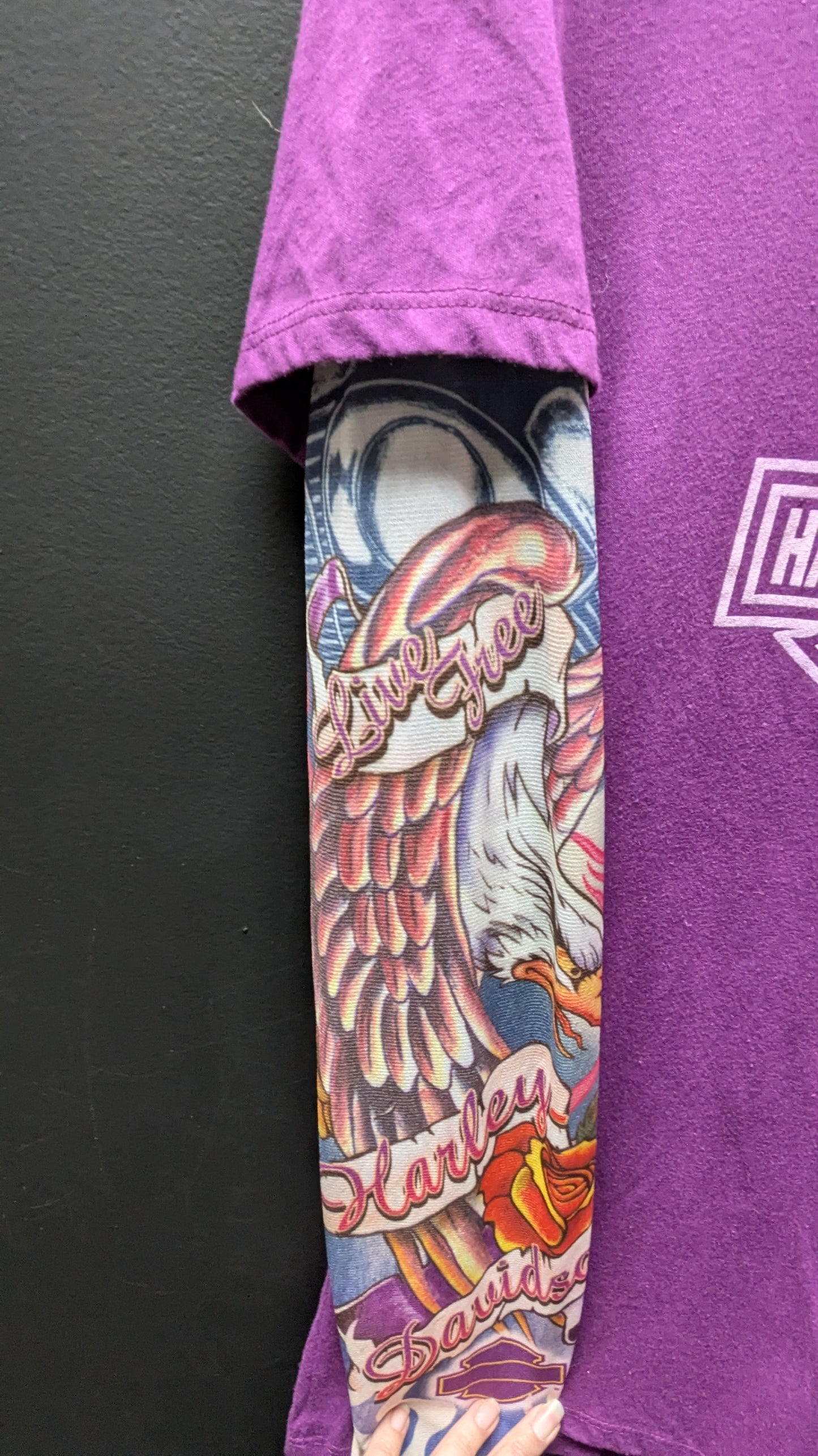 Harley Tattoo sleeve t-shirt