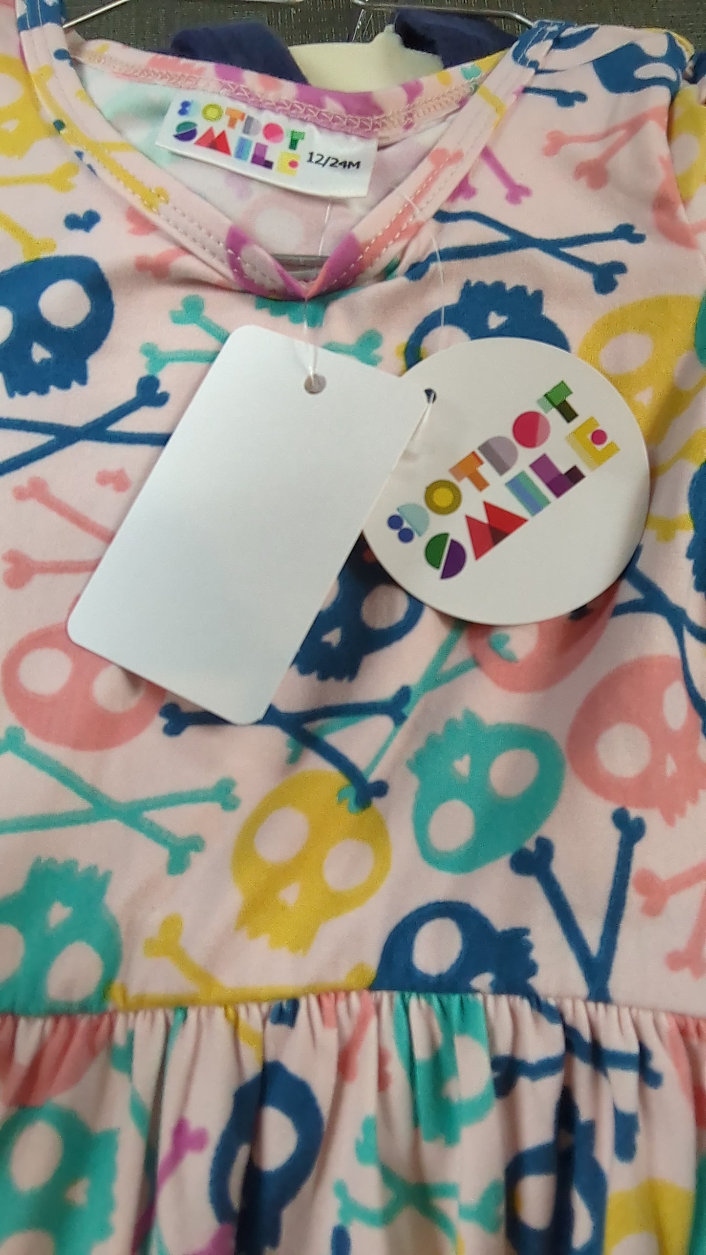 Girls Skeleton Dress 12/24 months