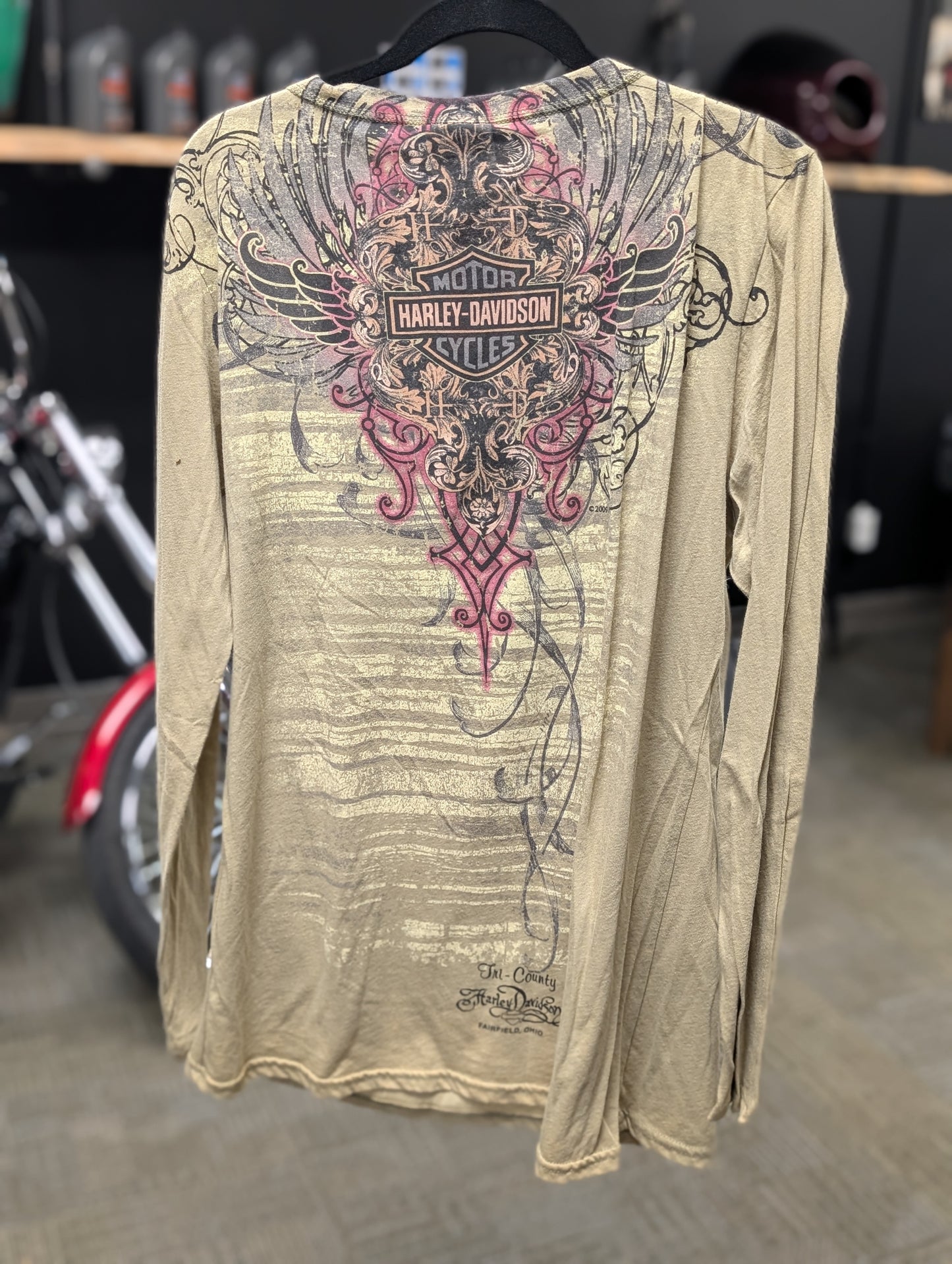 New old stock Harley Davidson Women's long sleeve Stratman 2x